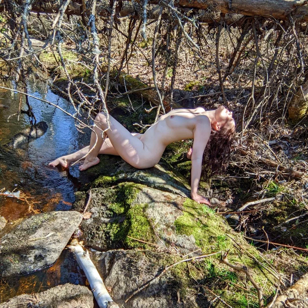 Blissfully naked
