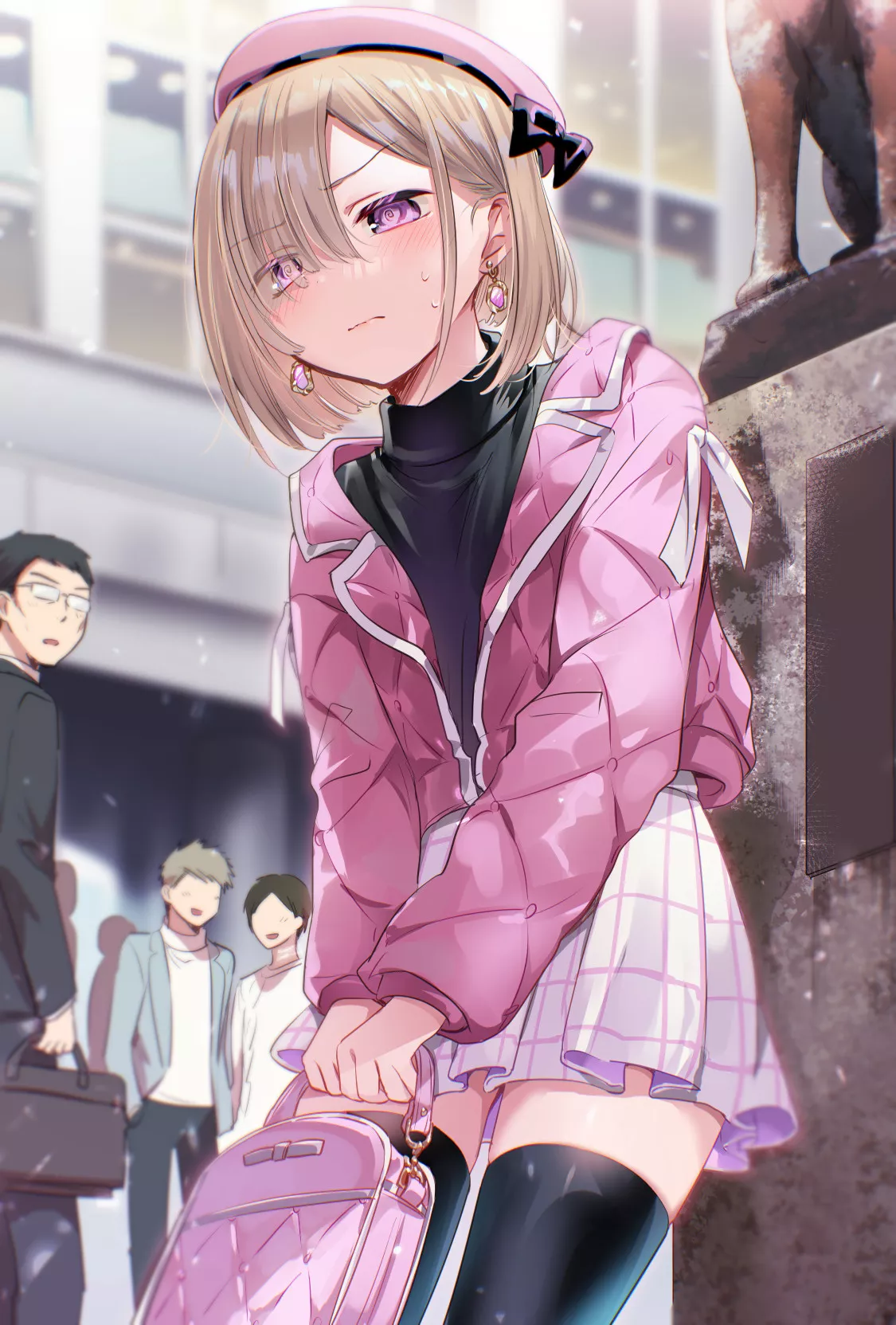♥️ Blushing cutie ready for shopping ♥️