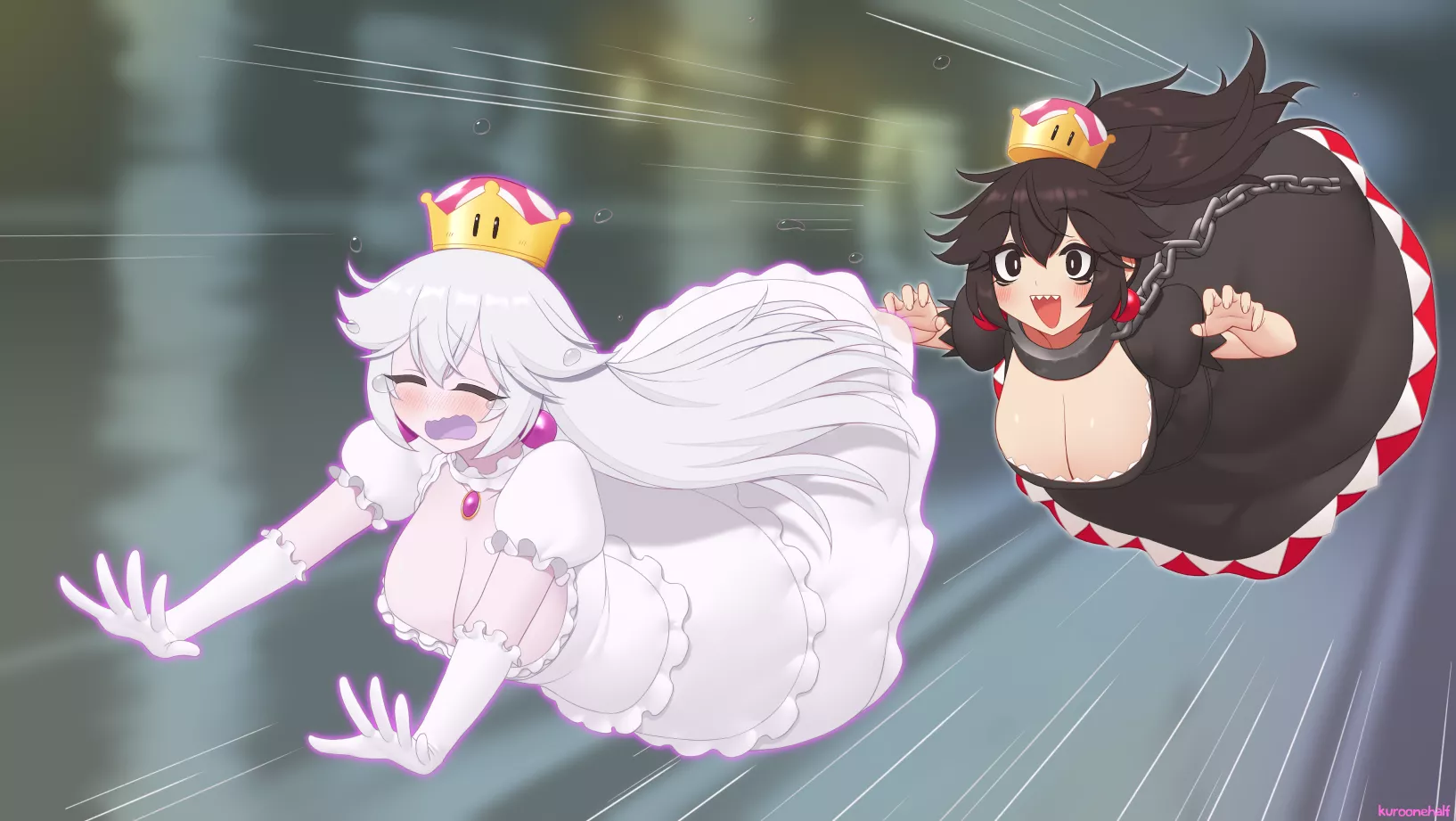 Boosette and Chompette by KuroOneHalf.
