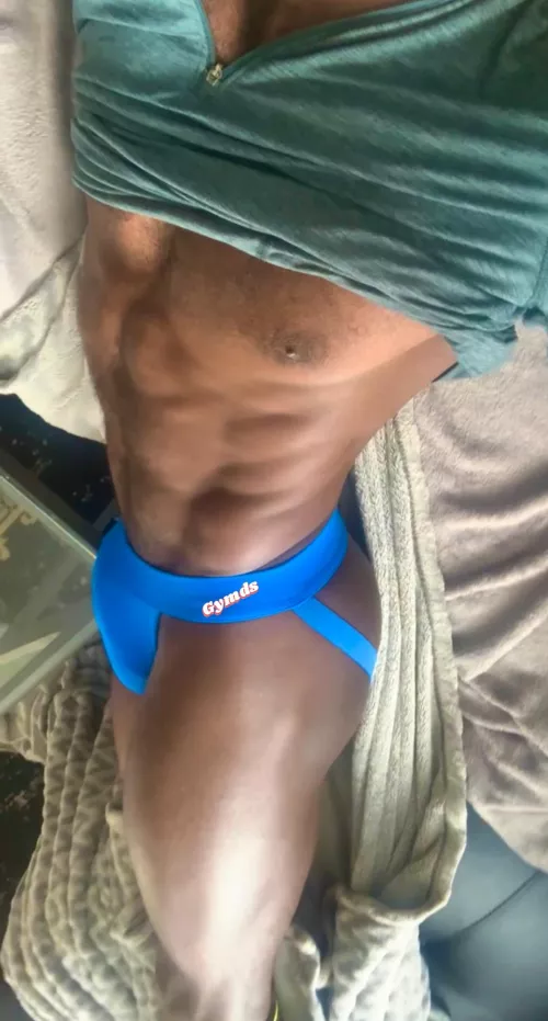 Booty strapped in a jock