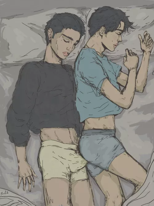 Boys are made for cuddling WIP (Rosefill) [OC]