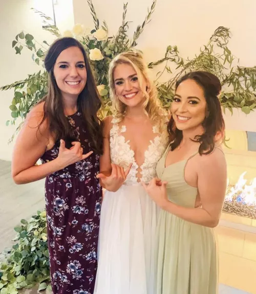 Bride and friends