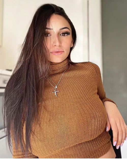 Brown Turtleneck