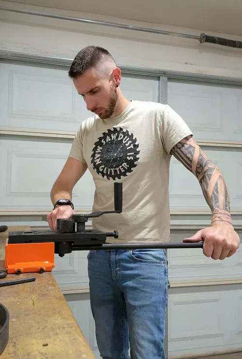 Building up my metal shop and just got the bender in :) (32)