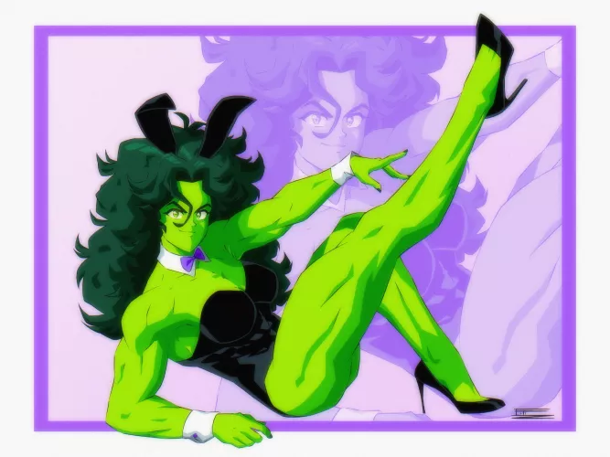 Bunny Girl She Hulk.(@levidu99)[Marvel]