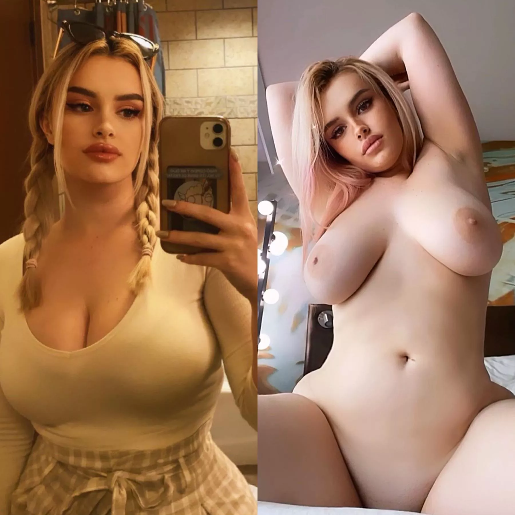 Busty blonde