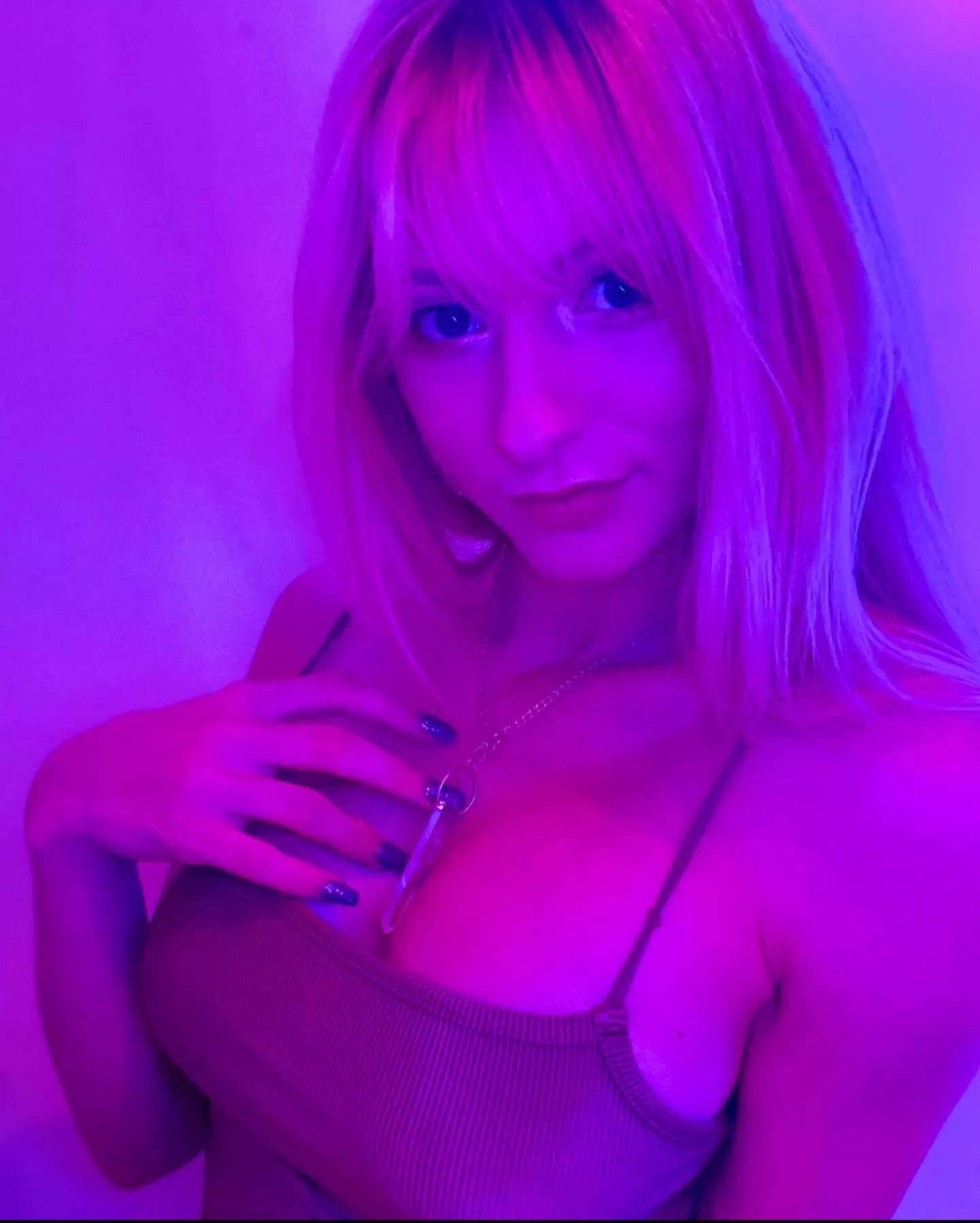 Busty blonde