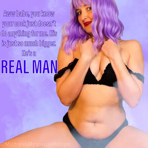But I'll let you watch a real man get the job done [domme] [oc] 💜😈💜