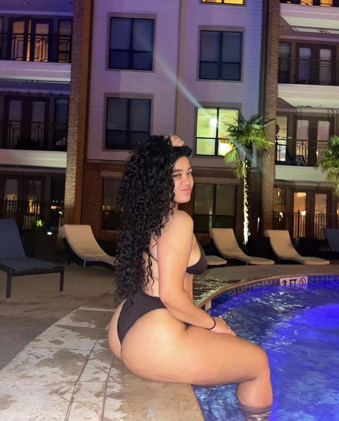 By the pool