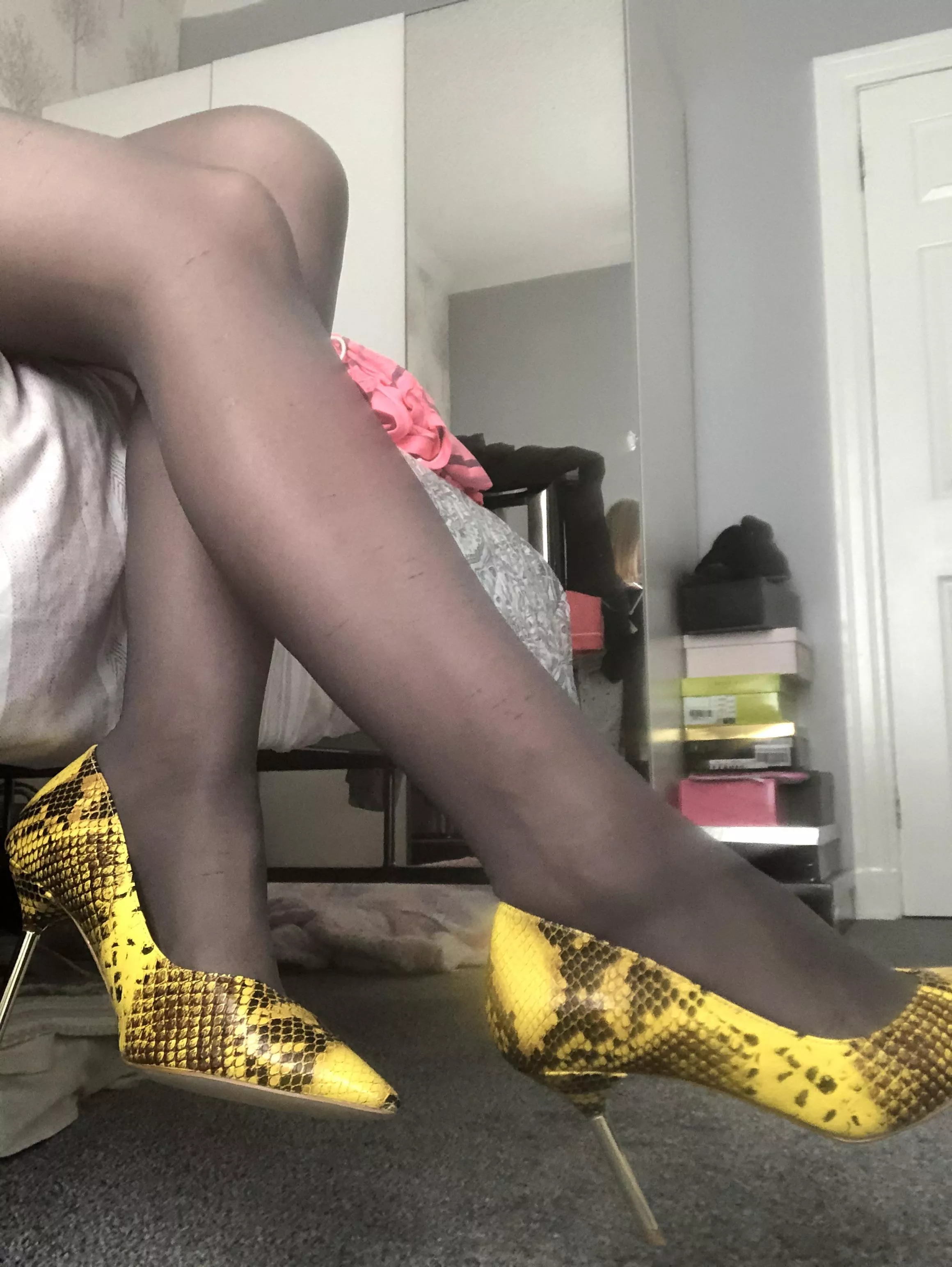 Can I wrap my nylon legs around you 😘