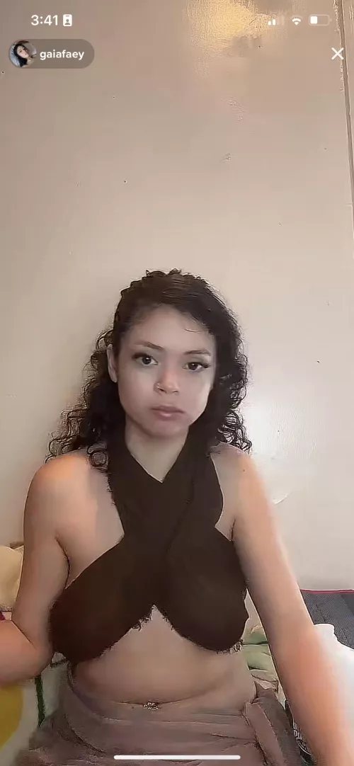 Can’t tell if it’s see through or not but she’s live right now