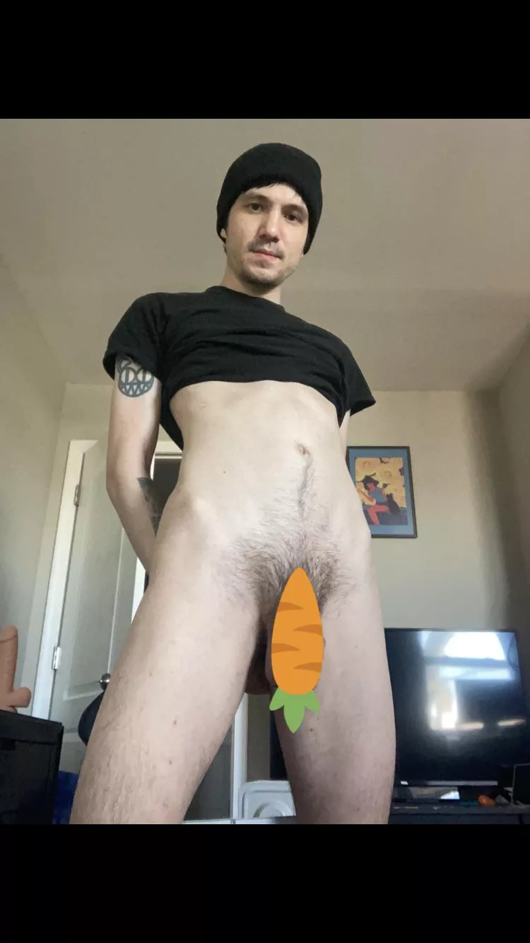 Carrot to explain why you aren’t naked yet?