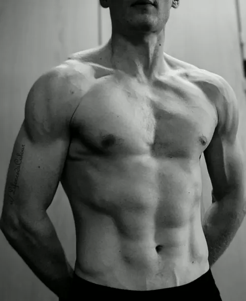 Catching some new striations pre shower (M)