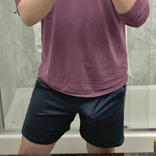 Caught a glimpse in the mirror while brushing my teeth haha