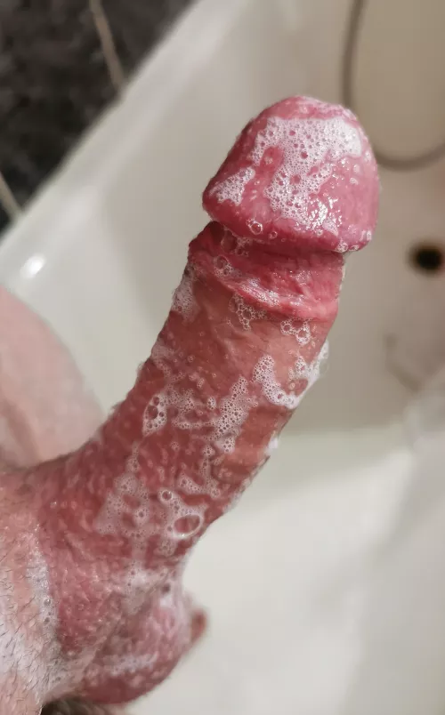 Clean,soapy and ready for action