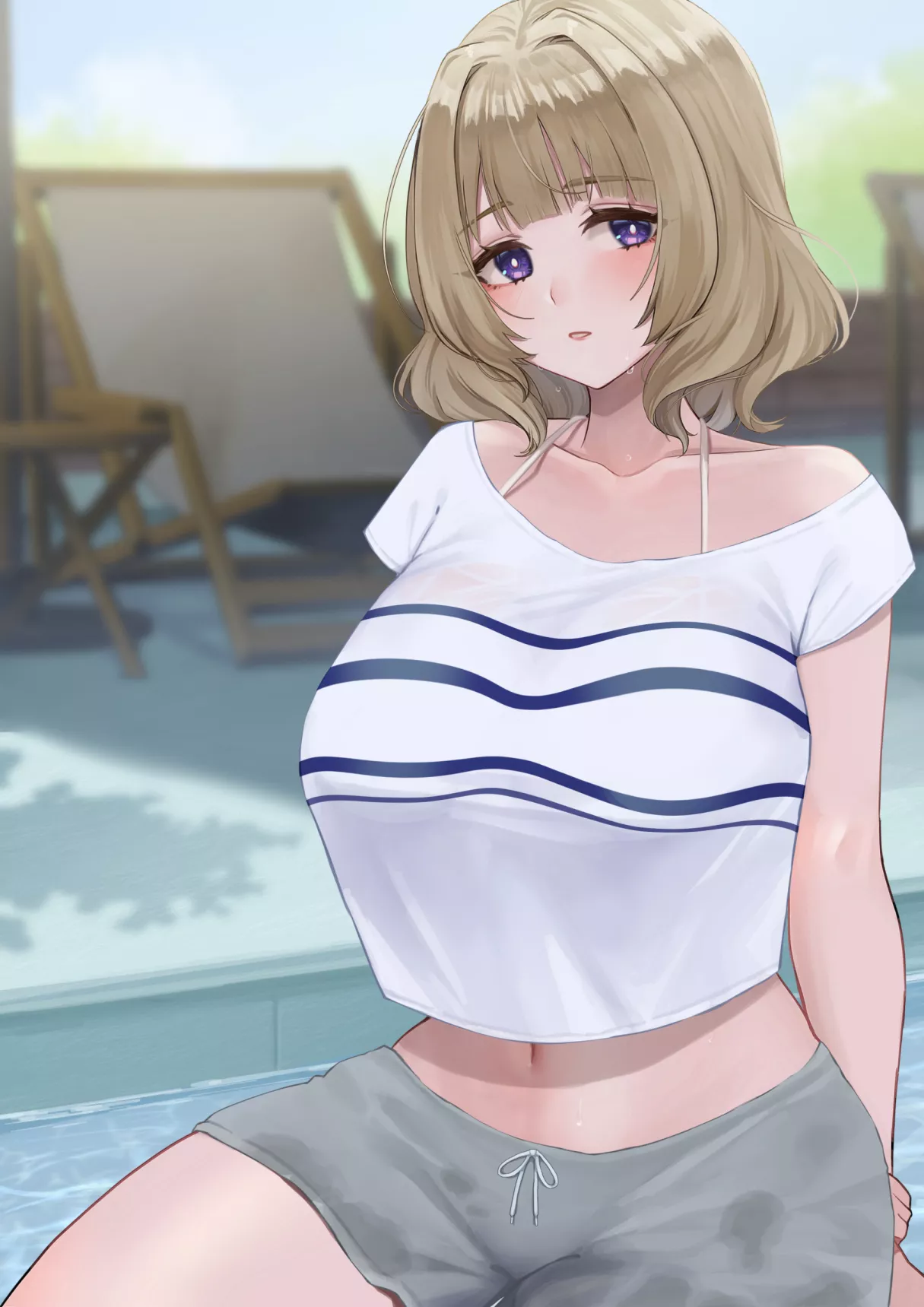 Clothes Soaked from the Pool