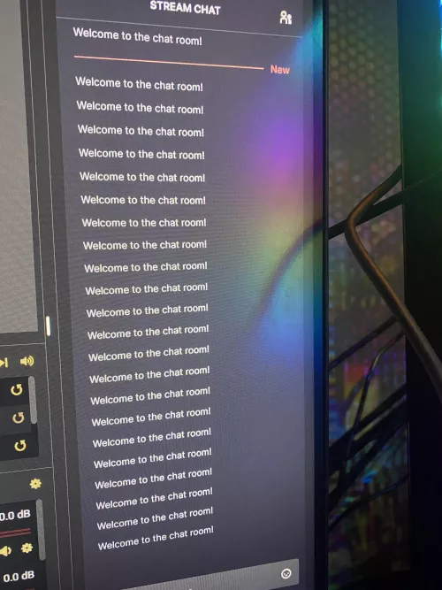 Constant Welcome to the chat room spam. Can anyone help me fix this?