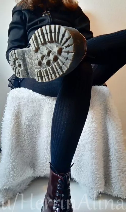 cotton tights and boots