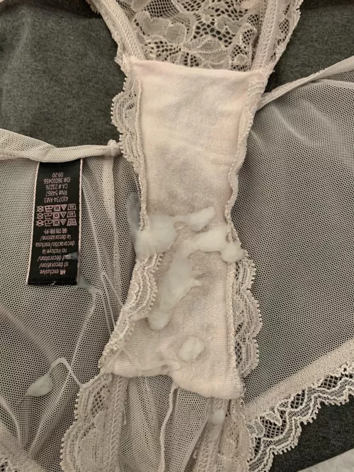 Could not resist dropping a load in the crotch.