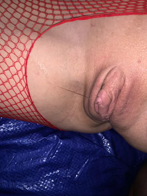 Cum is sticky…so nasty with one string