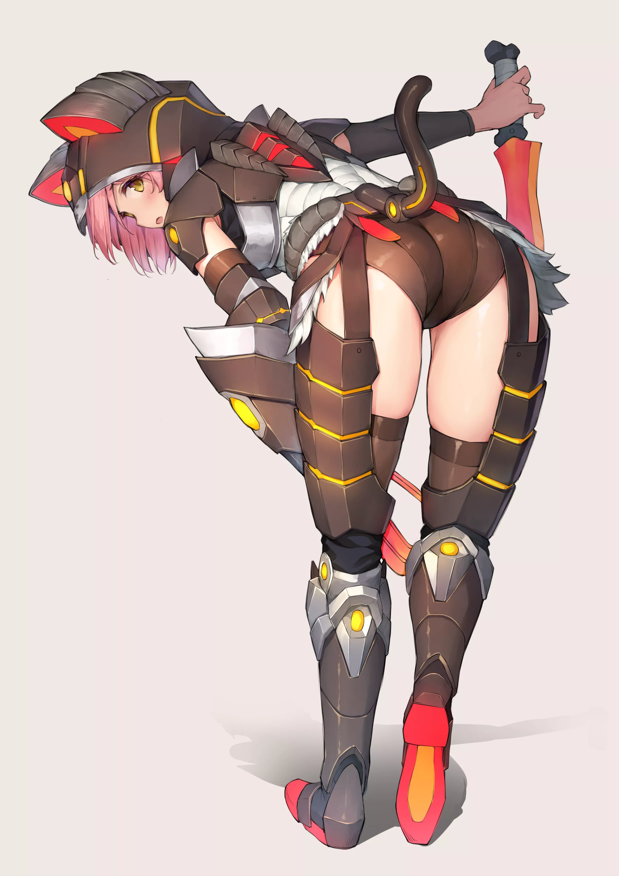 Cute girl in the almudron set [Monster Hunter]