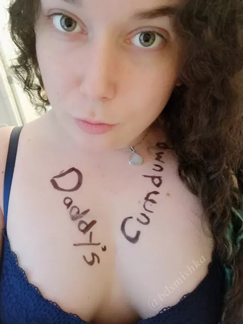Daddy says sluts should be clearly labeled.