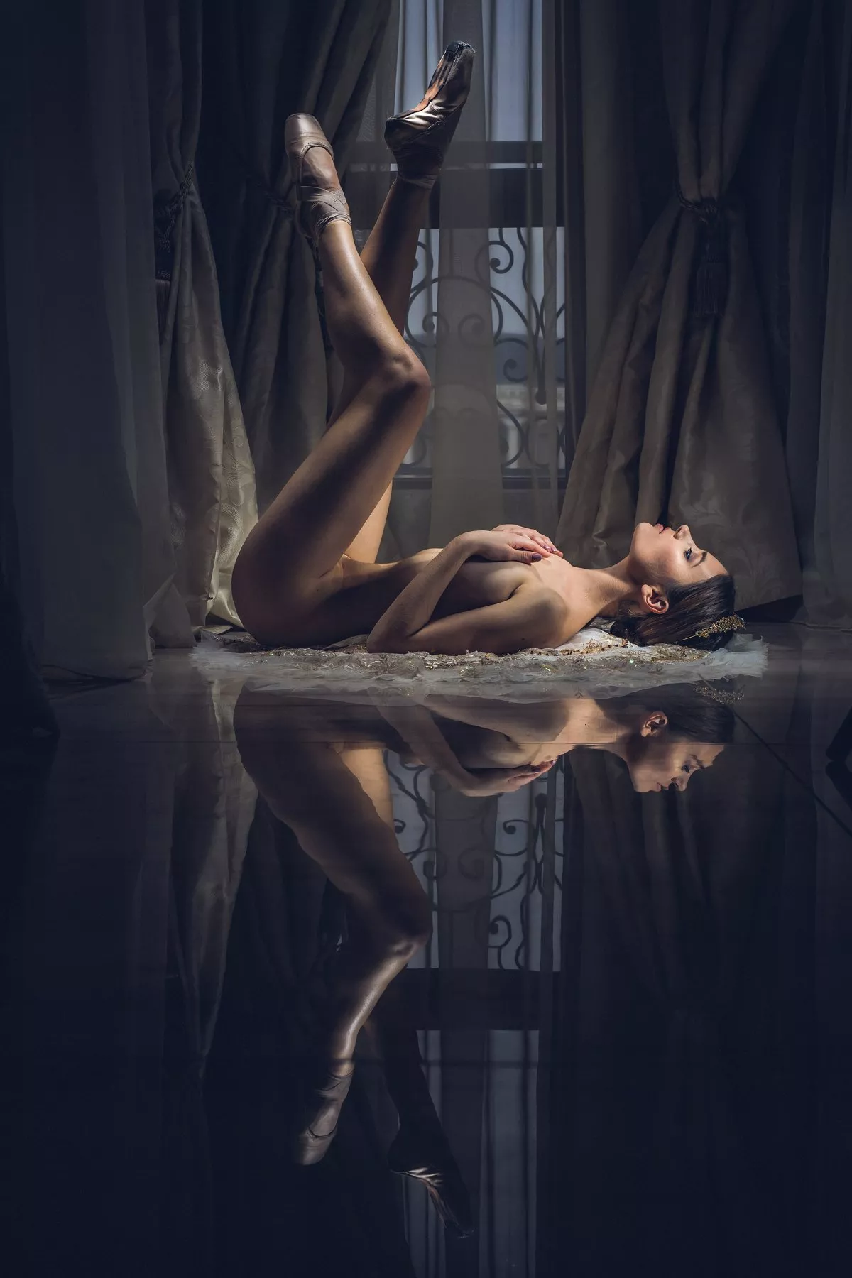Dancer on the floor