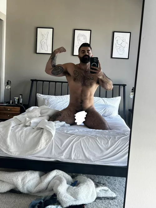 Dark hairy and sweaty. Get in there and huff my testosterone