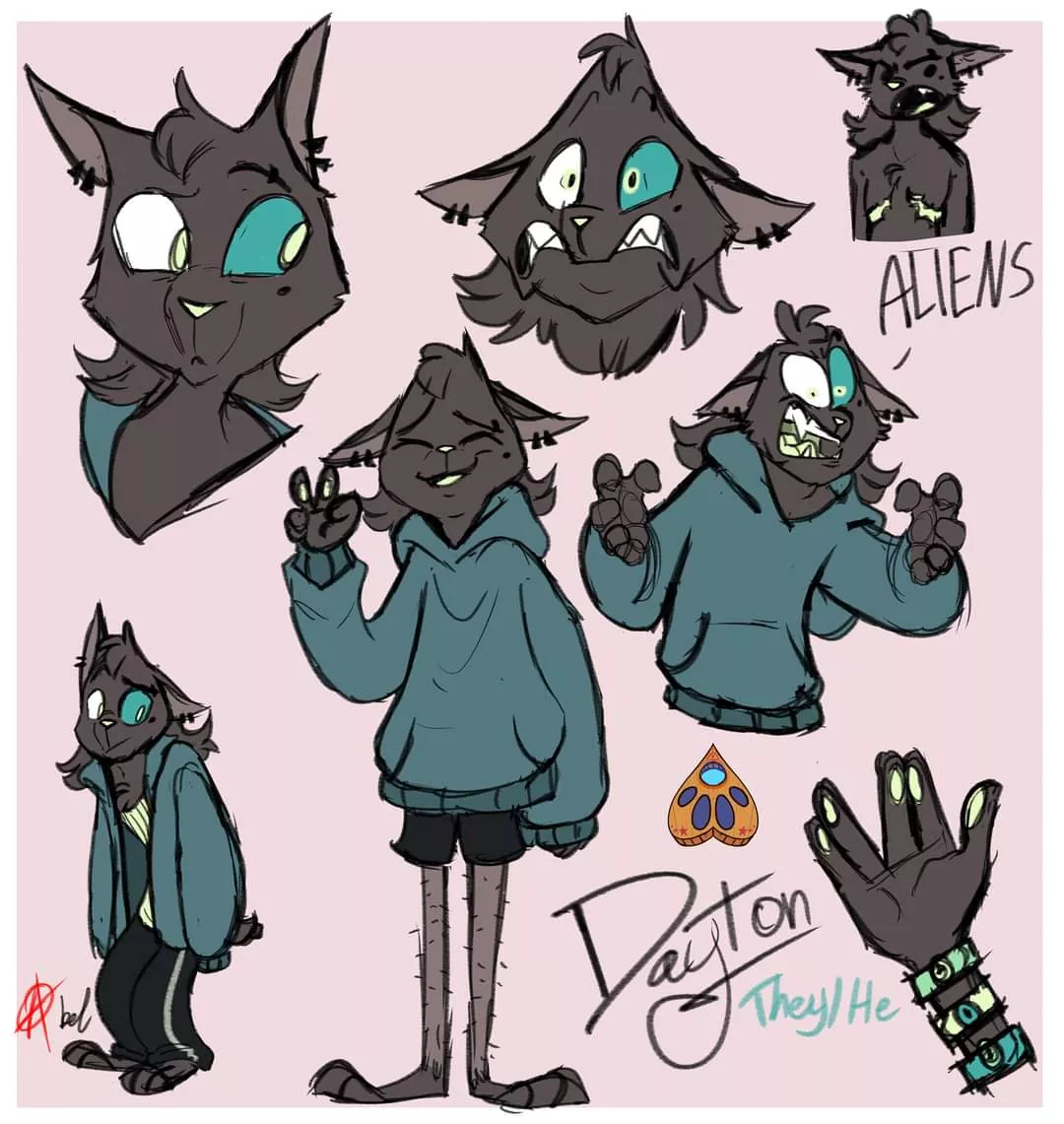 Dayton was abducted by aliens as a kitten, giving him a strange colored eye! Now hes obsessed with finding the alien who abducted him. Art by myself! Source in comments! Dayton was abducted by aliens as a kitten, giving him a strange colored eye! Now hes obsessed with finding the alien who abducted him. Art by myself! Source in comments!