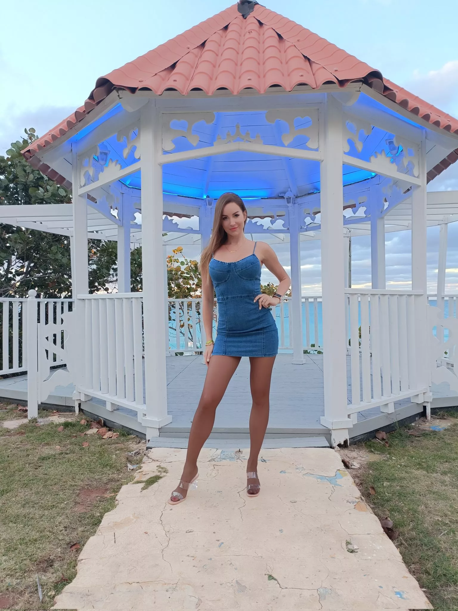 Denim dress