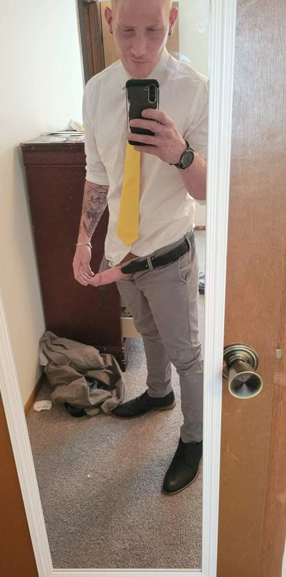 dick in a suit