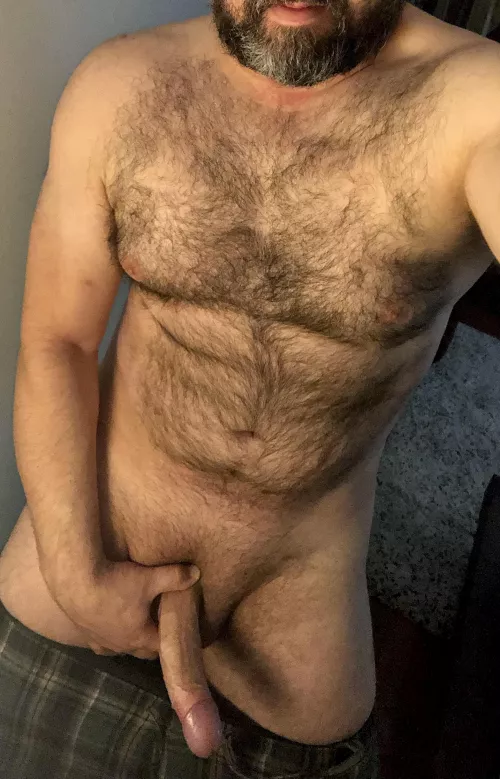 Do you like your Dads to be big and thick? With a soft furry chest and big hard dick? (41)