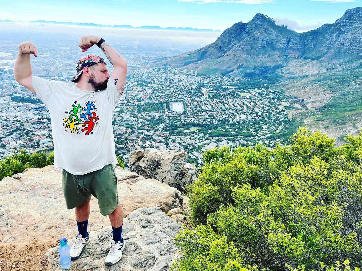 Doing my best hetero impression on top a mountain