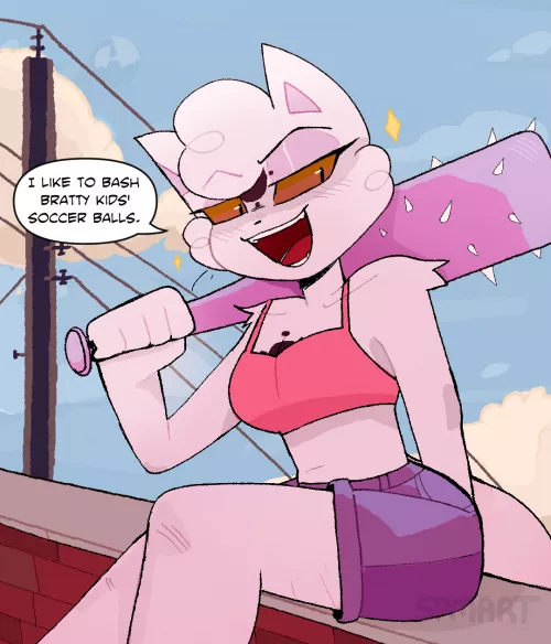 domino's part-time job (art by me, Spritecolamonster on Instagram)