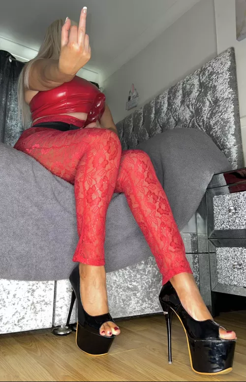 [domme] Stay on your knees by my sexy heels until you are commanded to squat on my juicy dick