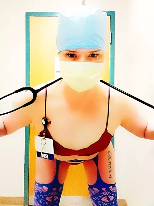 Don't worry, I'll be gentle...if you want 🩺💉🧤😈😇👅