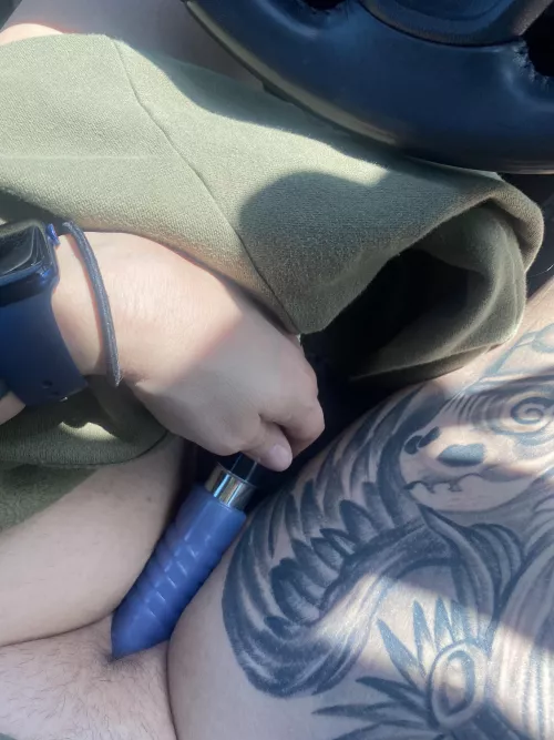 Drive home was too long, couldn't wait any longer 😏💦[OC]