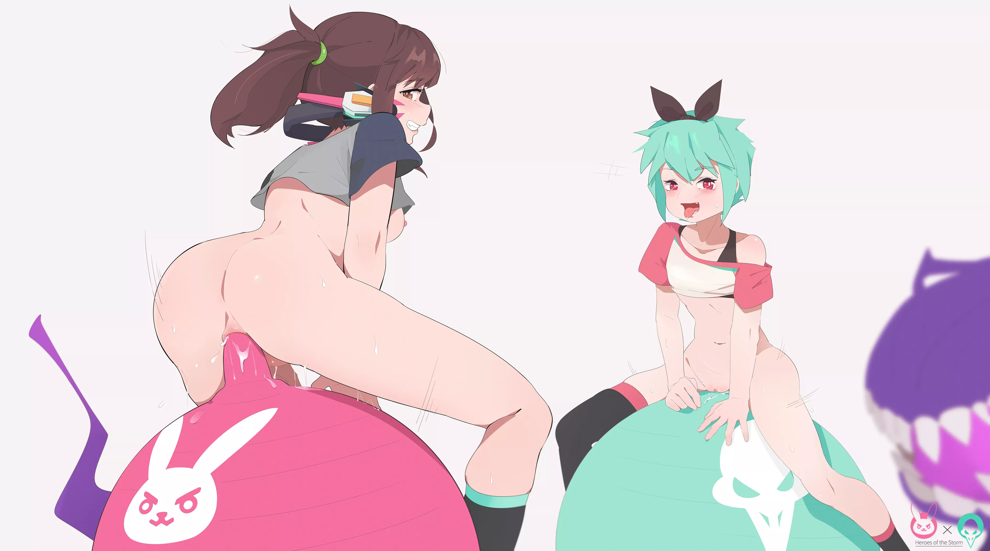 D.va And Orphea Playing Ball