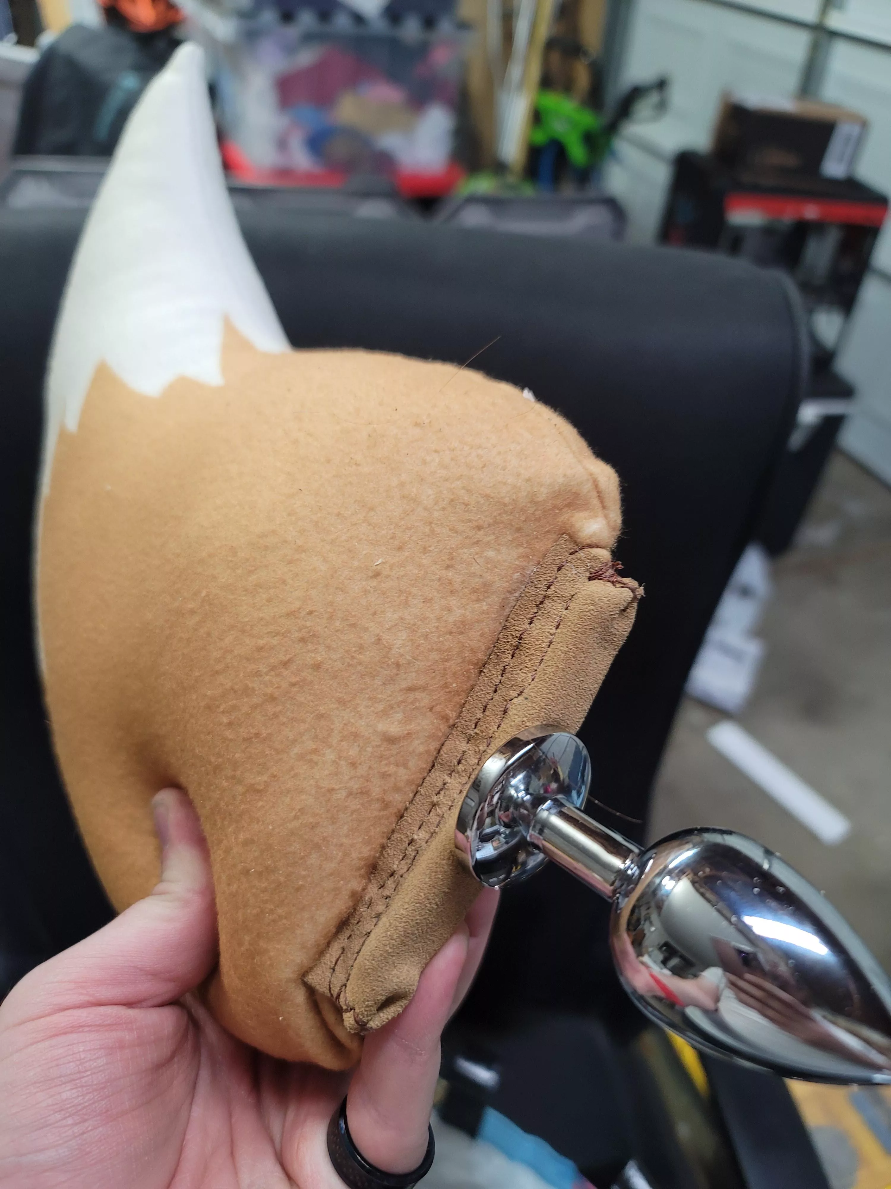 Eevee tail plug I made for my partner (they love Eevee) Tail was bought and modified. Thought it was cool enough to share. Eevee tail plug I made for my partner (they love Eevee) Tail was bought and modified. Thought it was cool enough to share.
