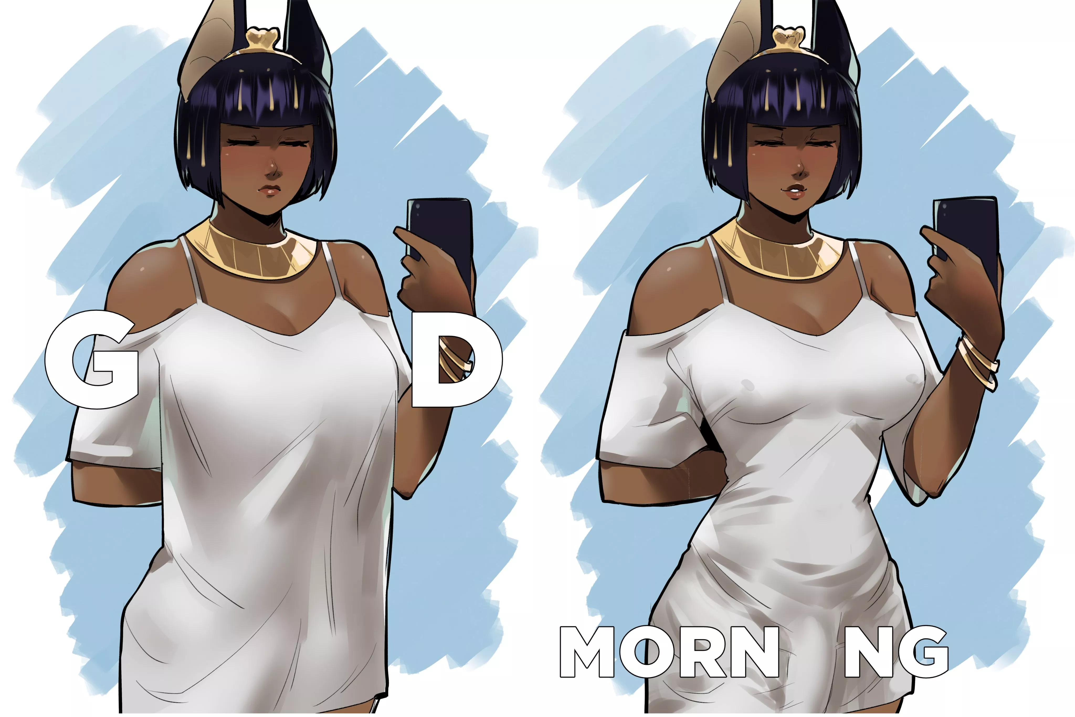 Elizabeth Good Morning Selfie (Skullworms) [Original]