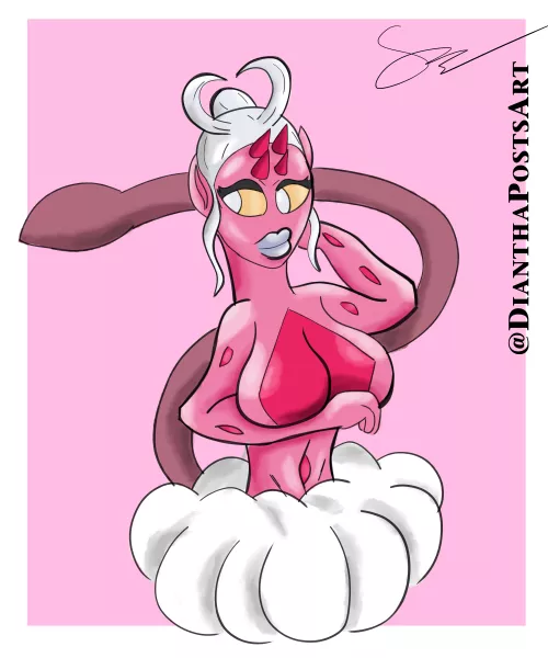 Enamorus' fat tits (DianthaPostsArt) [Pokemon]