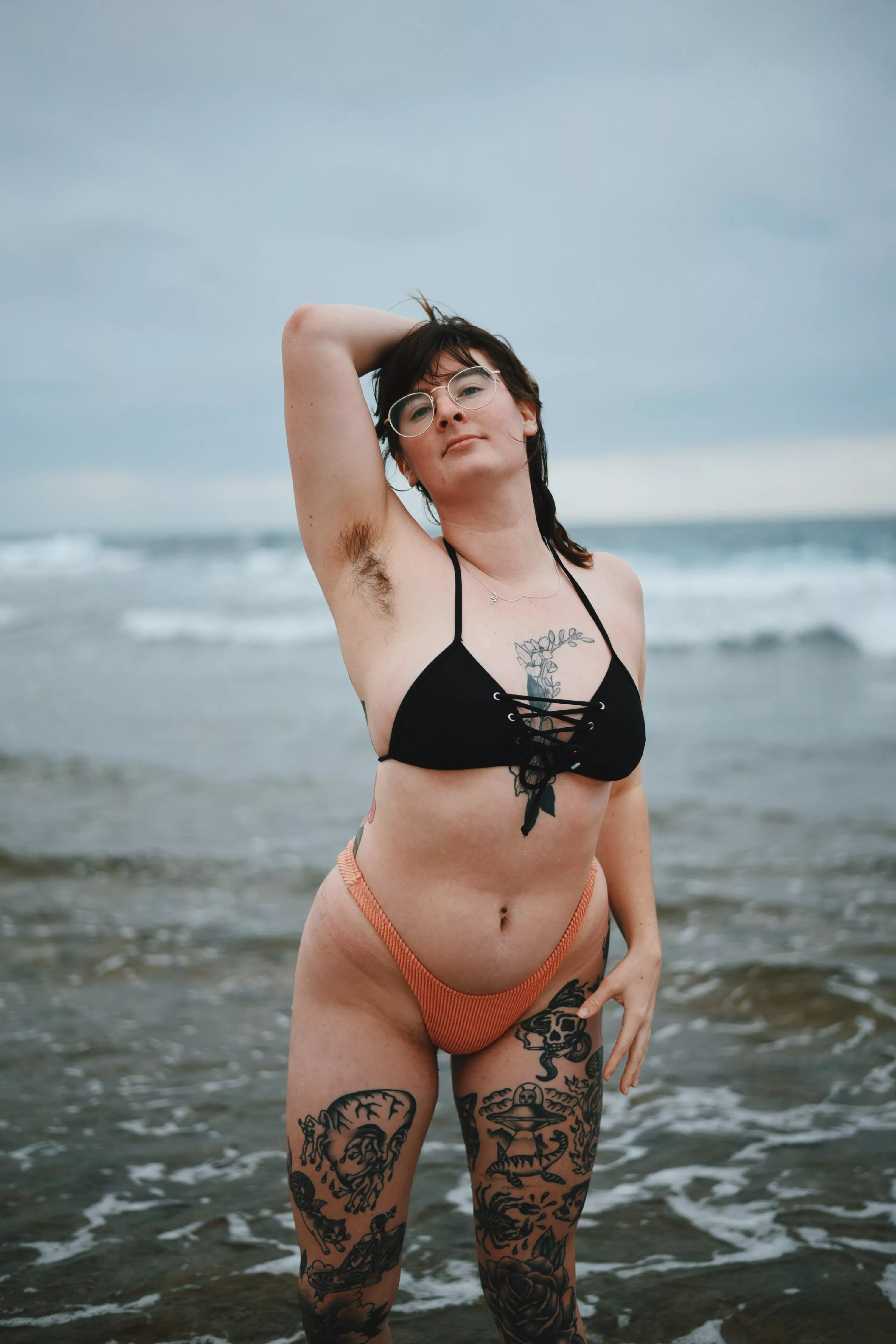 enjoying the beach