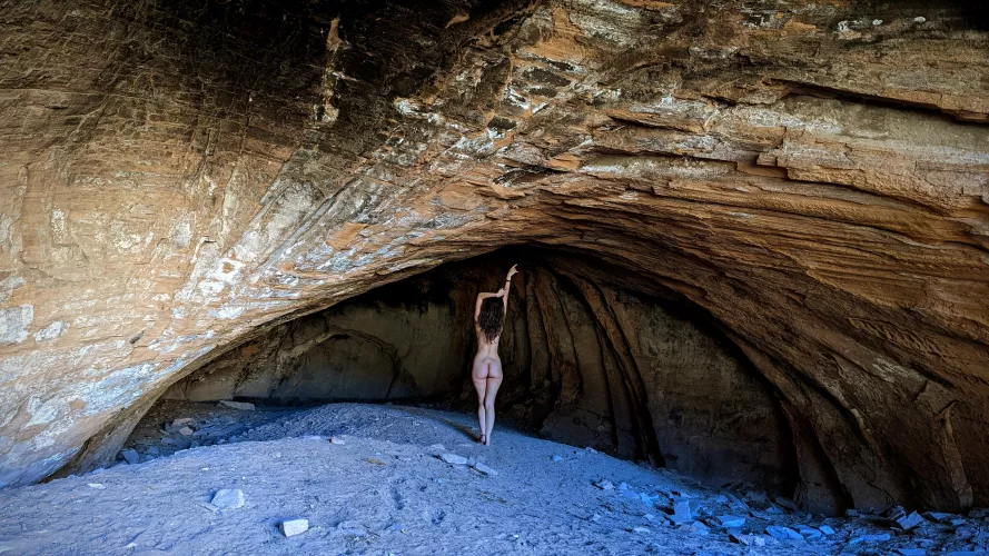 Even after all day hiking in the desert, my ass is still pale