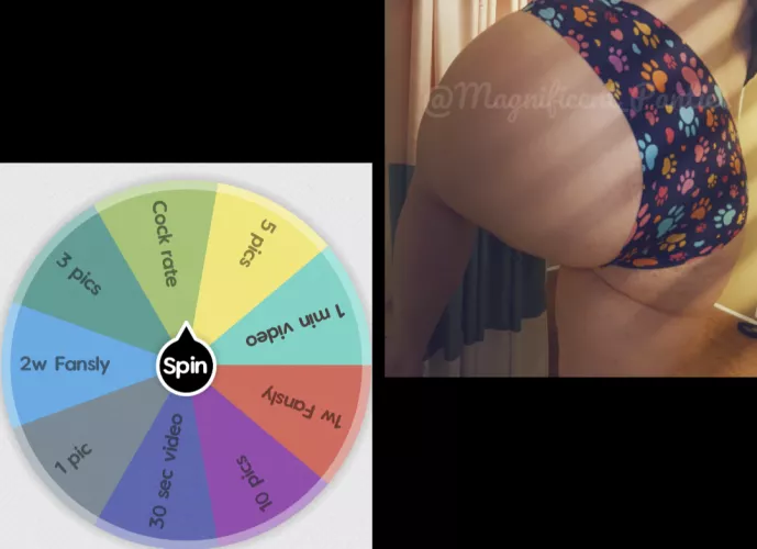 💫EVERY SPIN WINS💫 $5 to play.💕 Worn item orders get a free spin ‼️FETISH FRIENDLY‼️ [Selling] Worn items✨vials✨customs✨GFE✨sexting✨FANSLY✨ Premium Snapchat✨ DM or KIK M3GNIFIC3NT or 👻 Magnificent0505