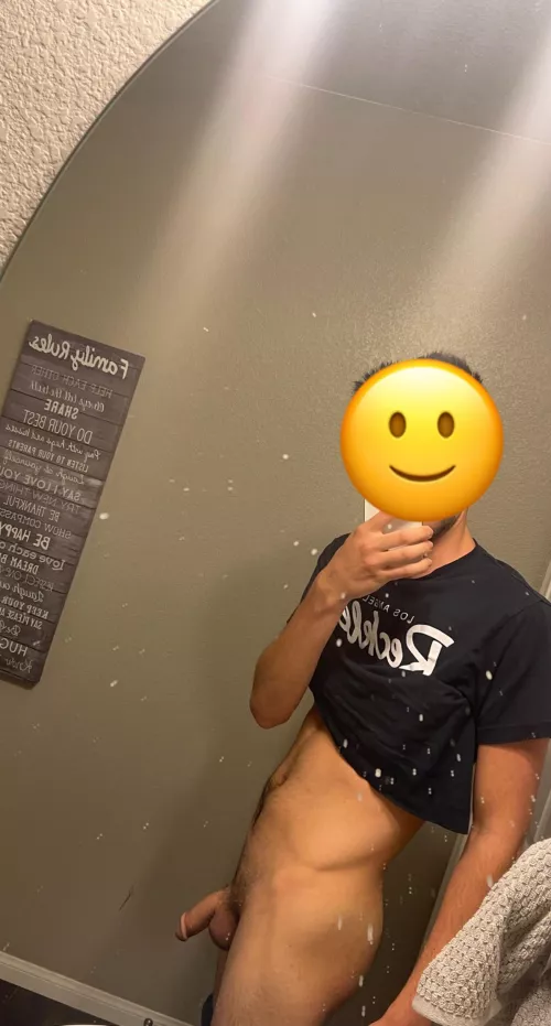 Excuse The Dirty Mirror, Its toothpaste from brushing my teeth lol