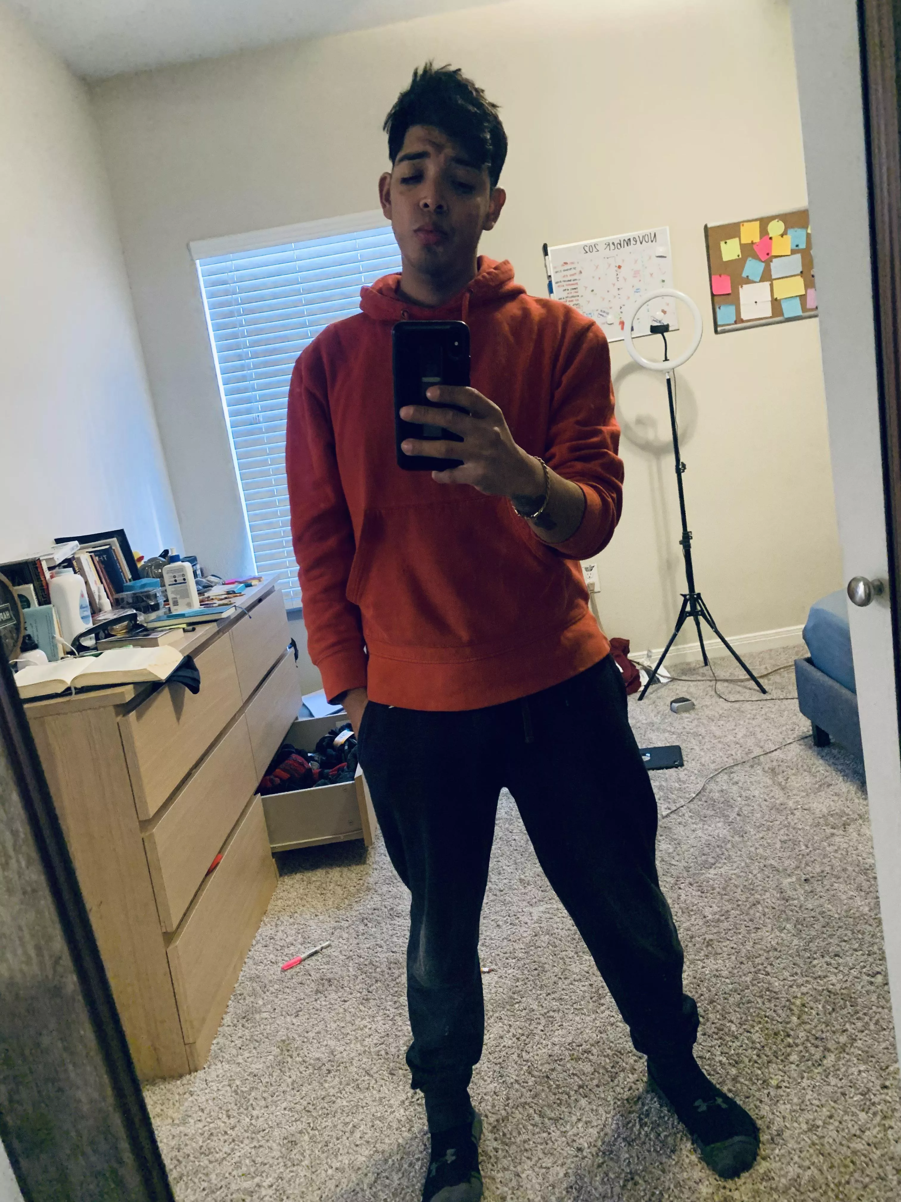 Excuse the hair