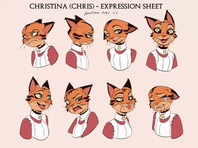 Expression practice ~ Art by me (@Arts_Galinn on Twitter) 🍪