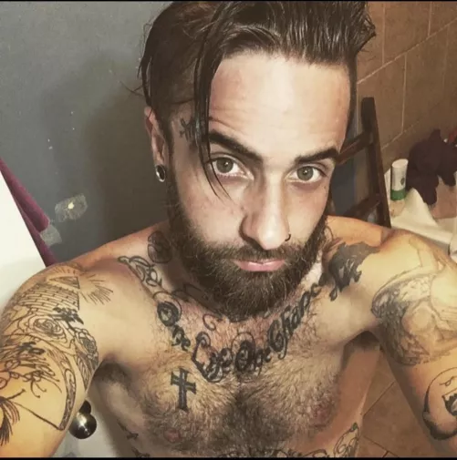 Eyes and chest hair 😏