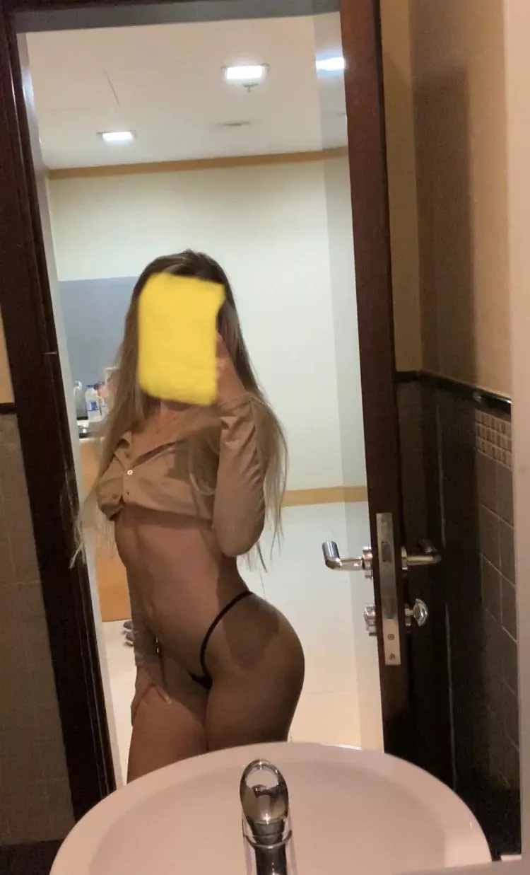 [F] the opened bathroom of my office