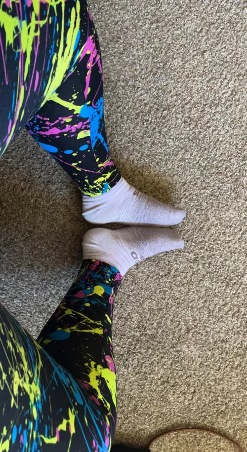 (F) These socks just went through a hard and sweaty workout, anyone wanna smell?